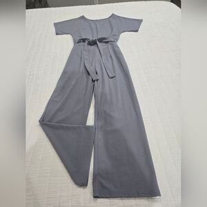 Elegant Gray/Blue Women's Jumpsuit